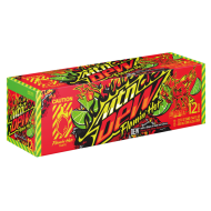 Mountain Dew Flaming Hot 12 Pack 12oz Soda New